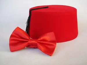 Doctor Who Fez And Bow Tie Eleventh Doctor Matt Smith Fez Doctor Who Cosplay Fez - Picture 1 of 6