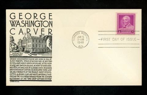 US FDC #953 Anderson M-27 1948 Tuskegee Institute AL George Washington Carver Cover