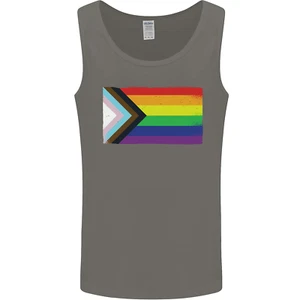 LGBTQ Flag Gay Pride Awareness Day LGBTQ Mens Vest Tank Top - Picture 1 of 13