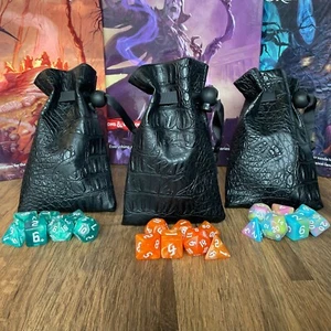 Mystery Dice Bags One Random Polyedr 7-teiliges Jalousien-Set D&D DND Pathfinder TTRPG - Bild 1 von 5