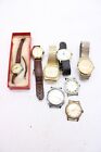 F X8 Vintage Manual Wind Gents Wristwatches Not Working Inc Timex, Accurist Etc