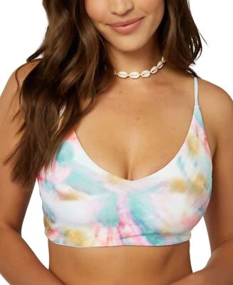 Top de bikini O'Neill Women of The Wave Middles Bralette multicolor talla grande Foto 1 de 3