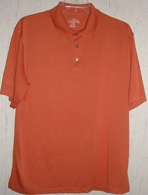 EXCELLENT MENS CHAMPIONS TOUR S/S ORANGE POLO SHIRT  SIZE XL - Image 1 of 2