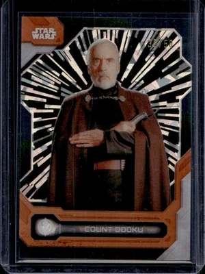 2024 Topps Star Wars High Tek Count Dooku Hyperspace Pattern Gold Foil #35/50 - Image 1 of 2