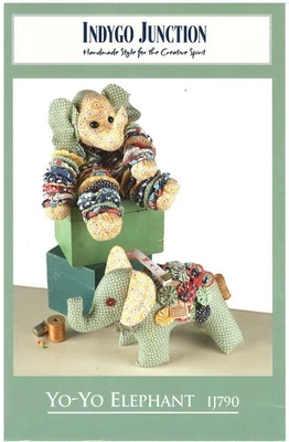 2007 Indygo Junction IJ790 Yo-Yo Elephant sewing pattern uncut - Image 1 of 3