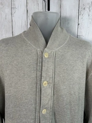 男式复古 Grail Polo Ralph Lauren 卫衣开衫灰色 L 码 — 第 1/4 张图片