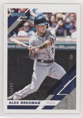 2019 Panini Donruss Variation Holo Back /99 Alex Bregman (Grey Jersey) #182 - Image 1 of 2
