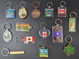 Lote de 14 Llaveros - CANADÁ Viaje Souvenir Único Coleccionable - Imagen 1 de 6