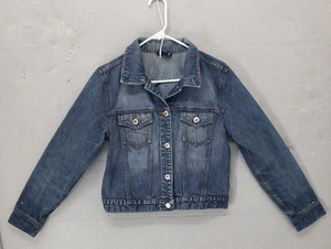 Ann Taylor Jacke Damen mittelblau Denim Knopfleiste klassisch Freizeit Taschen - Bild 1 von 16
