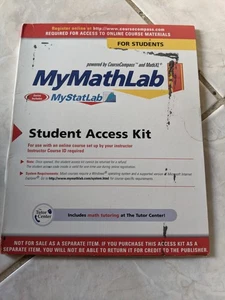 Mymathlab My Statlab Student Access Kit - Printed Access Code - New a - Picture 1 of 4