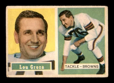 1957 Topps #28 Lou Groza   G/VG X3483550 - Image 1 of 3