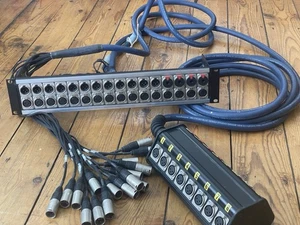 Van Damme Custom Hand Wired Stage Box To Patchbay To XLR 16 Way Multicore Loom - Picture 1 of 10
