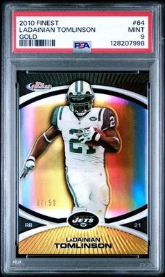 Ladainian Tomlinson 2010 Finest Gold Refractor PSA 9 /50 POP 1🔥🔥🔥 - Image 1 of 2