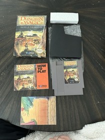 Nintendo NES Game Dungeon Magic Sword Of The Elements CIB Complete In Box