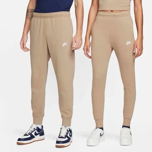 Nike Sportswear Club Fleece Women's Mid-Rise Joggers Khaki/White Medium - Picture 1 of 7