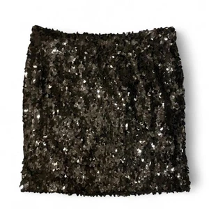 Sequin Skirt Black Size 6 Vintage  - Picture 1 of 4