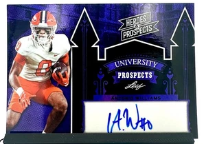 2024 Leaf Heroes & Prospects Antonio Williams University Prospects Auto /25 - Picture 1 of 2