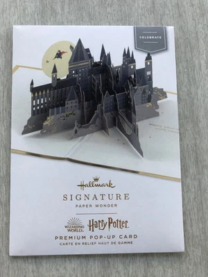 Hallmark Birthday Card by Signature ~ Hogwarts Castle Harry Potter ~ POP UP - Image 1 of 4