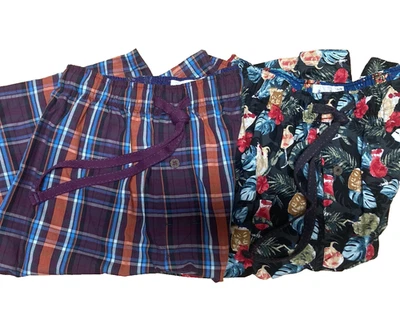 Nuevo 2 Tommy Bahama S Para hombres Tejido 100% Algodón Jam Pijama Pantalones Cortos Dormir Salón Mermeladas Foto 1 de 4