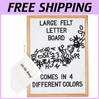 Stylish White Felt Letter Board - 12"x16" - Image 1 of 4