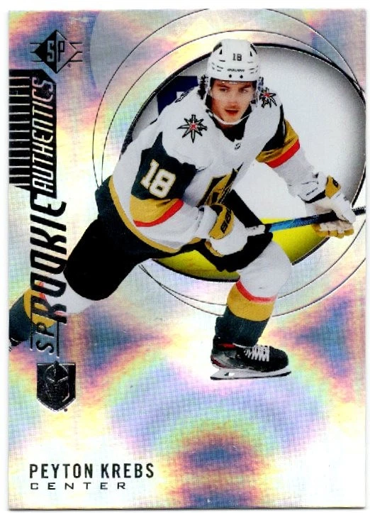 2020-21 SP Retail SP Rookie Authentics Sphericity Peyton Krebs #106 Rookie RC - Image 1 of 2