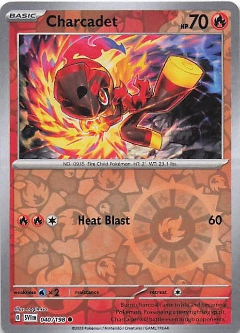 Charcadet - Common SV01: Scarlet & Violet Base Set 040/198- NM - Reverse Holo - Image 1 of 2