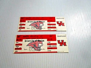 Lot of (2) 2/26/2005 HOUSTON COUGARS v LSU BASEBALL FULL TICKETS Cougar Field - Picture 1 of 2