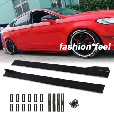 Side Skirt Splitter Spoiler Extension Gloss Black for FORD Taurus SHO SEL Mondeo - Image 1 of 4