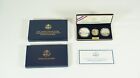 2001 Us Capitol Visitor Center 3 Coin Commemorative Proof Set $5 Gold Ogp E2