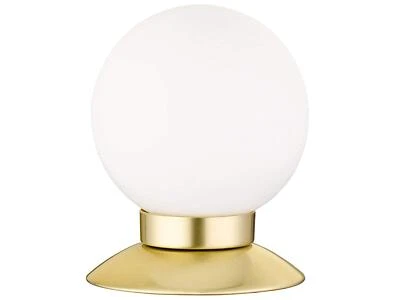 Reality Leuchten LED Tischleuchte Princess R52551908 Metall Messing matt Glas... - Bild 1 von 4