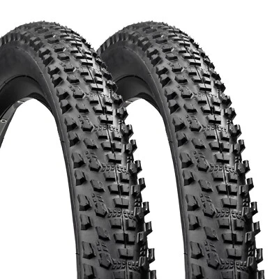 Pair of 29 x 2.35 Mountain Bike Tyres Wide MTB Knobby Off Road 29er - image 1 of 4