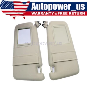 2pcs For 2007-2011 Toyota Camry Tan Beige Sun Visor Pair Left Right 2.4 2.5 3.5L - Picture 1 of 13