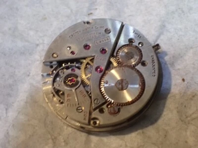 Vintage F36 Croton 17 Jewel Manual Wind Men Wristwatch Movement Good Balance - Image 1 of 3