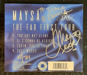 MAYSA The Fab First Four AUTOGRAPHED Blue Velvet Soul INCOGNITO Maysa Leak CD NM - Picture 1 of 7