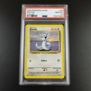 PSA 10 Dratini 26/102 ITALIAN Base Set 1999-2000 Non Holo Pokemon Card - Picture 1 of 3