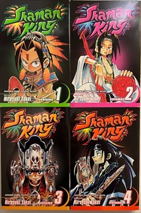 SHAMAN KING ( Shonen Jump ) - Vol 1,2,3,4 - ENGLISH - JAPANESE MANGA COMIC BOOKS - Picture 1 of 8