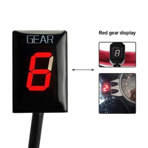 Motorcycle Gear Indicator Red LED Display for Yamaha Fz6 Fz1 YZF-R6/R1 Mt01 Xj6 - Picture 1 of 6