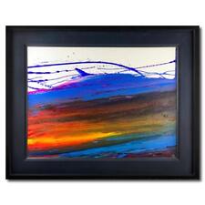 Wyland "Sunset Watch" Hand Signed Framed Original Painting Ocean Art