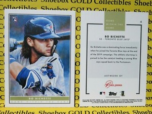 BO BICHETTE, Topps 2020 Game Within The Game Card #4 Ltd 2865, Toronto Blue Jays