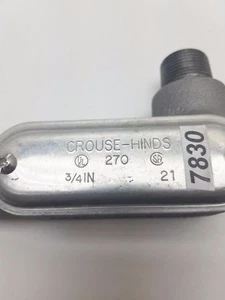Crouse-Hinds	Conduit Outlet Body   3/4in	 LR27  #7830 - Picture 1 of 8