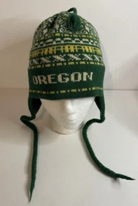 Vintage Vermont Originals Handcrafted 100% Wool Winter Hat Oregon Green Yellow - Picture 1 of 14