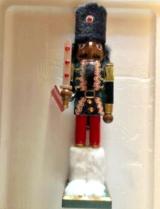 NWT 15" MERRY BRITE AFRICAN AMERICAN CHRISTMAS NUTCRACKER - Picture 1 of 9
