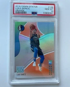 Luka Doncic 2018-19 Panini Status Rookie (RC) Orange PSA 10 #122 💎 - Bild 1 von 2