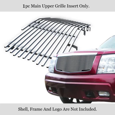 For 2002-2006 Cadillac Escalade/EXT/ESV Upper Stainless Silver Billet Grille - Image 1 of 4