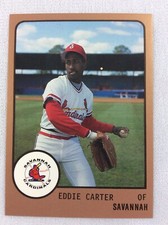1988 Savannah Cardinals-ProCards Minor League Baseball Card-Eddie Carter