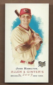 2007 Topps Allen and Ginter Mini A and G Back #4 Josh Hamilton - NM-MT