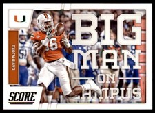 2017 Score Big Man on Campus David Njoku Miami Hurricanes #8