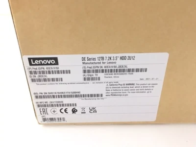Lenovo Storage 12TB 7.2K SAS 12Gb/s 3.5" HDD HUH721212AL5204 01PG627 4XB7A14104 - Image 1 of 4