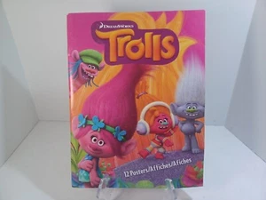 2016 Dreamworks Trolls POSTER Book of 12 Colorful Posters, 8.5" x 11", Trolls - Picture 1 of 10