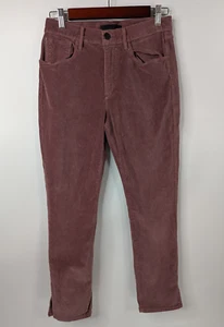 3X1 NYC Made Here Pants Women's Size 28 Stone Grape Velvet High Rise Stretch - Picture 1 of 13